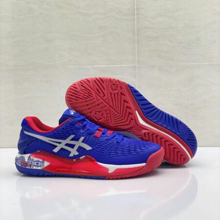 ASICS GEL RESOLUTION 9 - BLUE RED