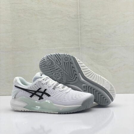 ASICS GEL RESOLUTION 9 - WHITE BLACK